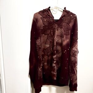 & Other Stories Burgundy Floral Sweater